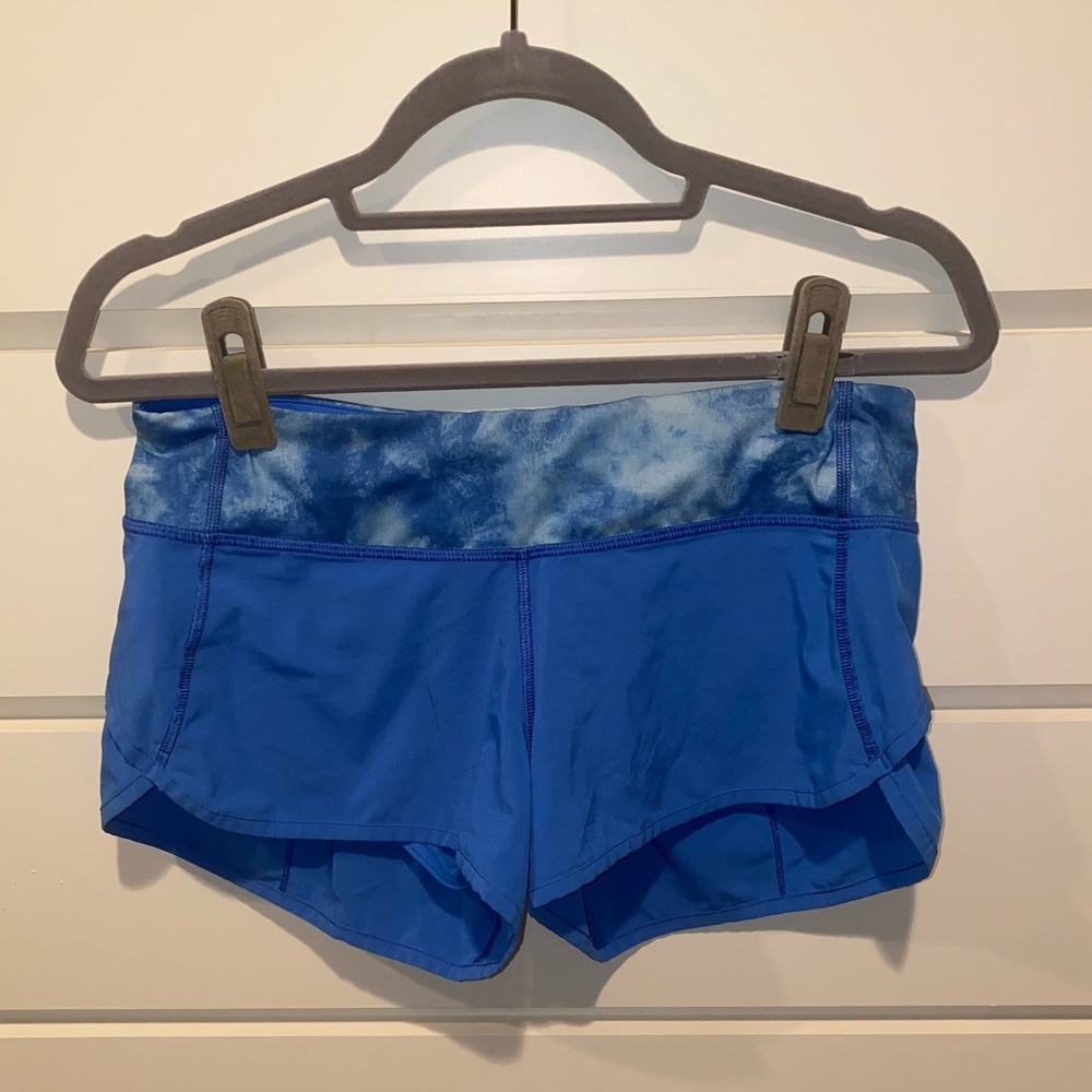 Lululemon Blue Speed Up Short 2.5”